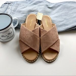 Blush Flat Sandal Slides